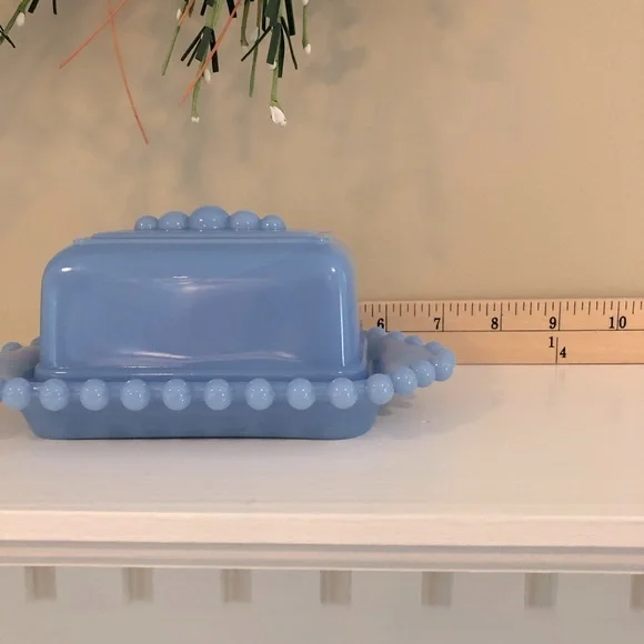 Relisted - Vintage Candlewick Blue Butter Dish - Picture 5 of 7